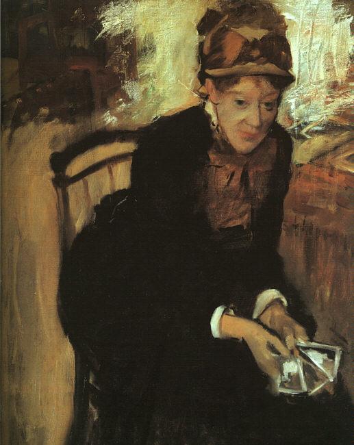 Edgar Degas Portrait of Mary Cassatt oil painting image